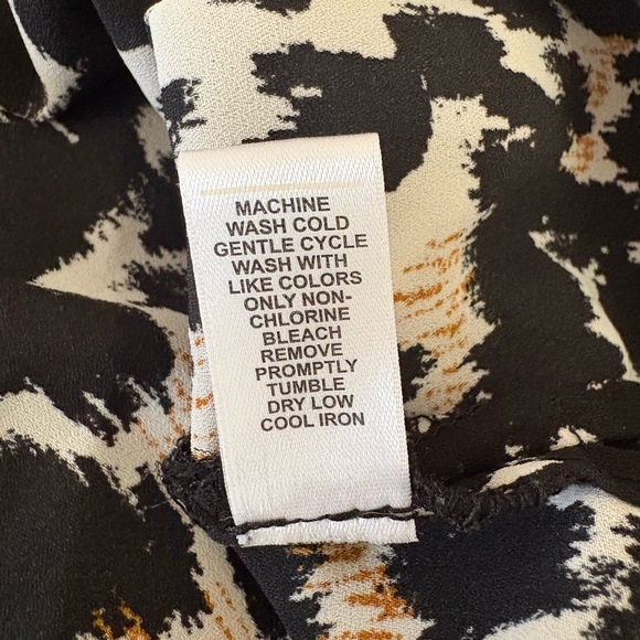 Large Cato Animal Print Roll Tab Sleeve Tunic Top - Picture 8 of 10